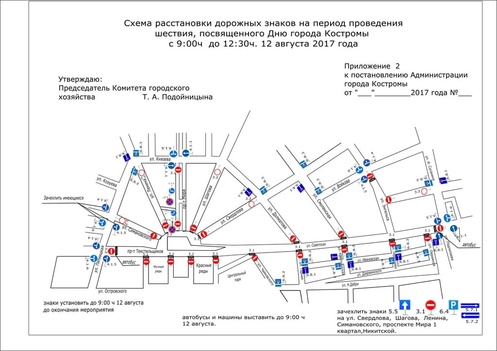 Транспорт кострома схема